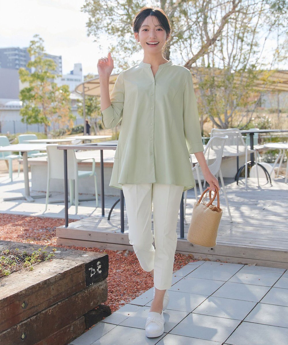 Tiaclasse L 日本製サーラドライ・テーパードパンツ 