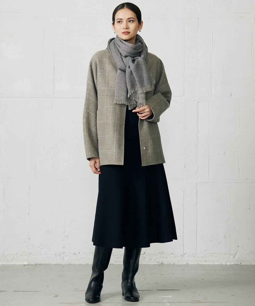 自由区 S 【カタログ掲載】ウールミラノニットフレア スカート 