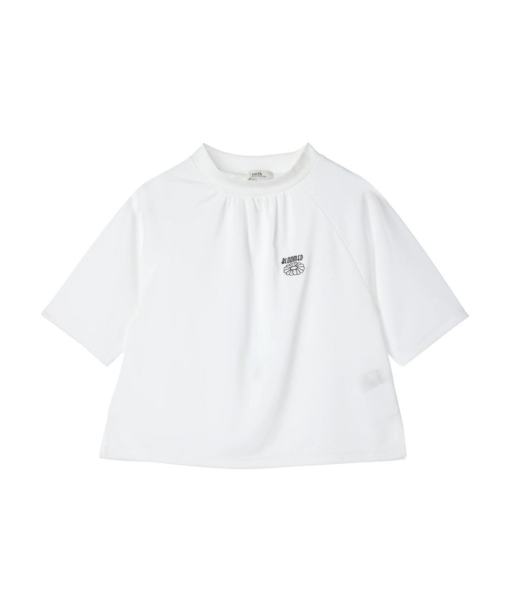 earth music&ecology スポーティー刺繍ロゴＴ 