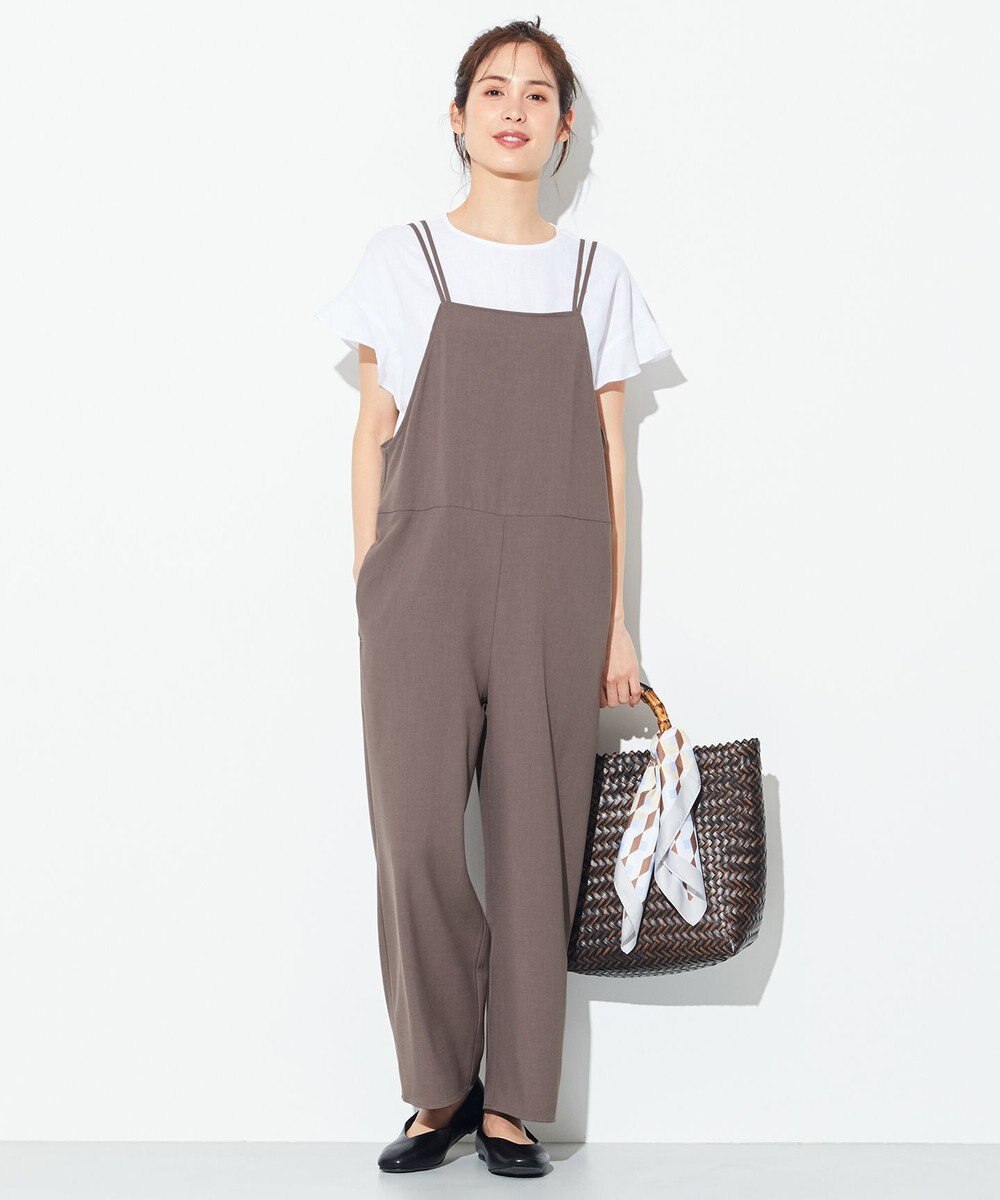 ANY 【洗える】ライトリネンクロスフレアスリーブ ブラウス 