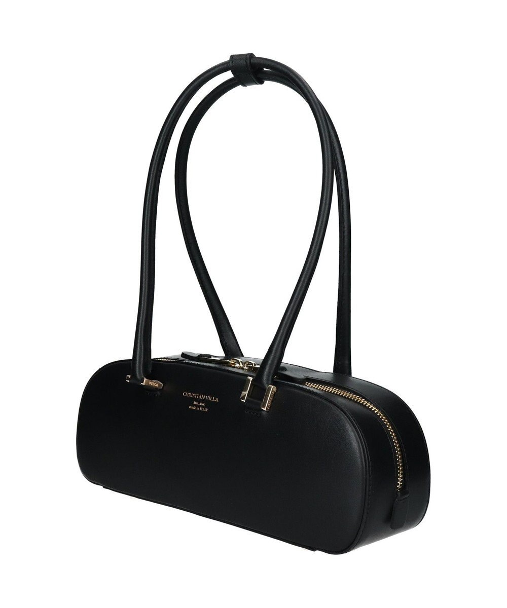 INTER-CHAUSSURES 【CHRISTIAN VILLA】レザーワイドスモールショルダーバッグ 