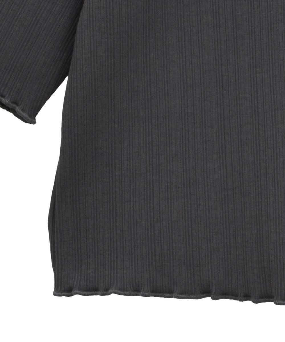 earth music&ecology フリルカットリブカーディガン 