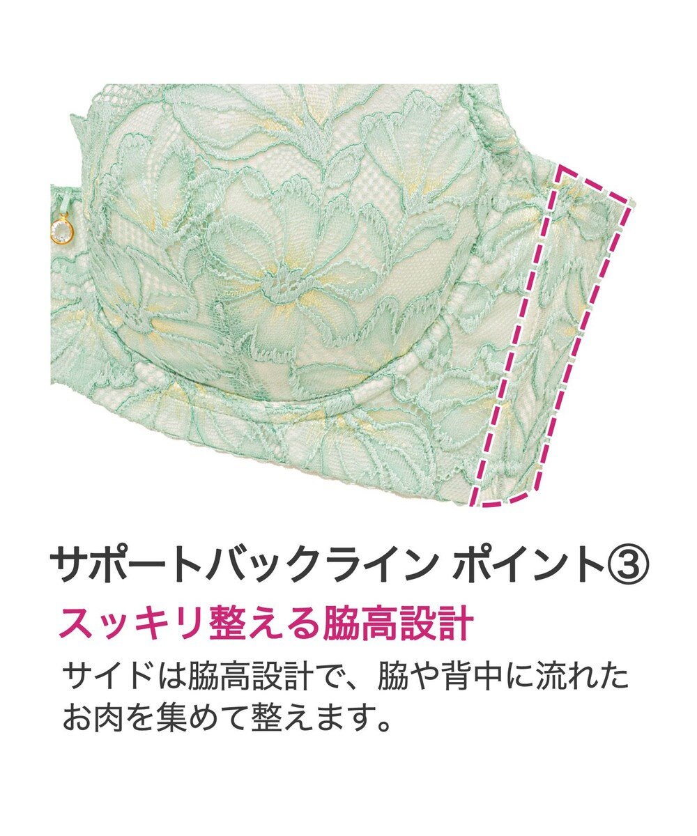 BRADELIS New York 【BRADELIS New York】サポートバックラインブラ24S1 グラマーバストをスッキリさせる補正ブラ 