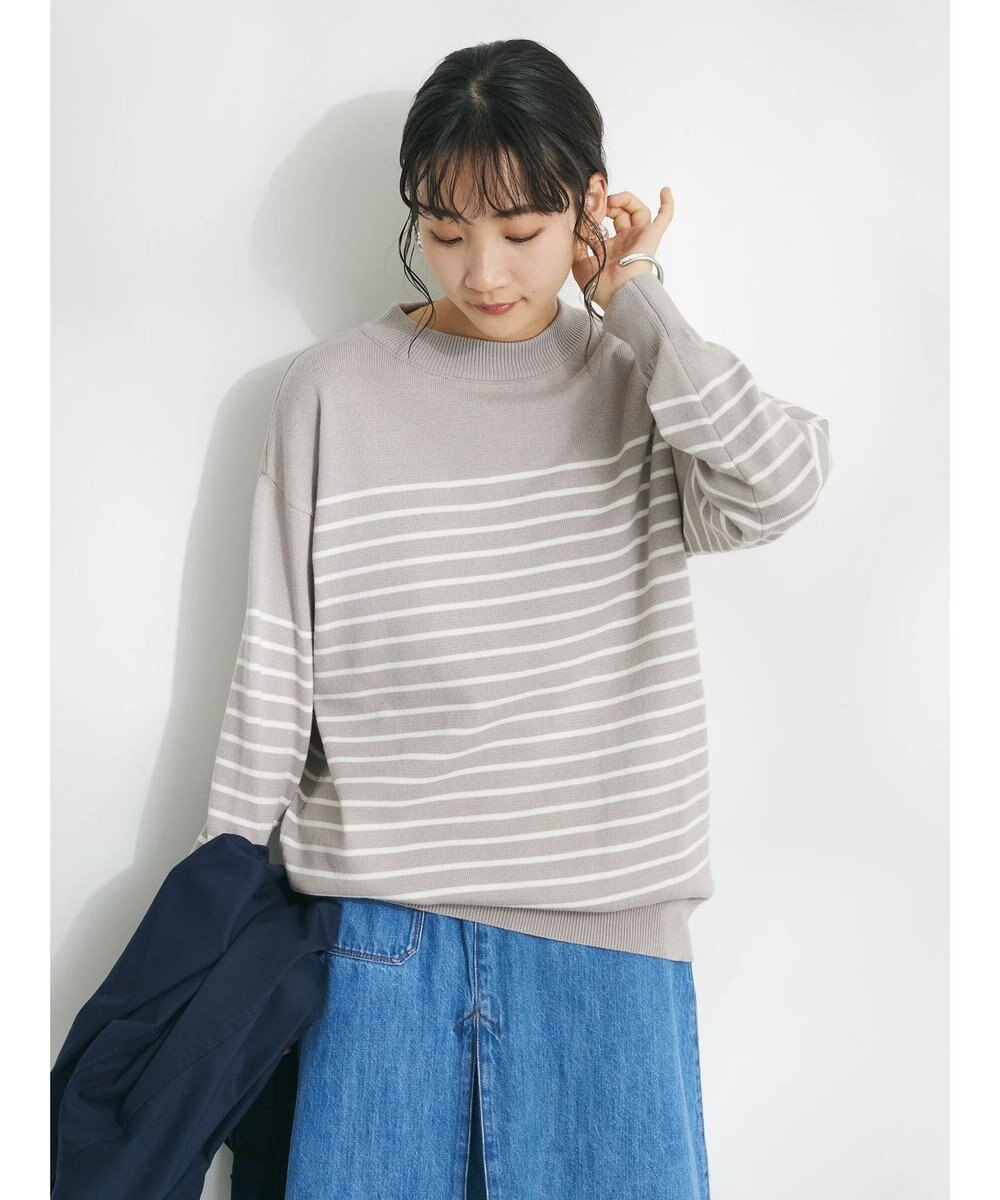 CRAFT STANDARD BOUTIQUE パネルボーダーニットプルオーバー 