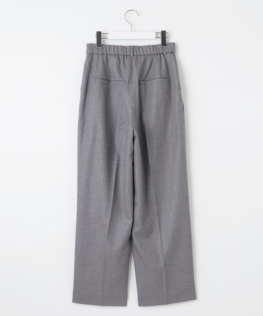 自由区 【洗える】ウォッシャブルウールサキソニーワイド パンツ 