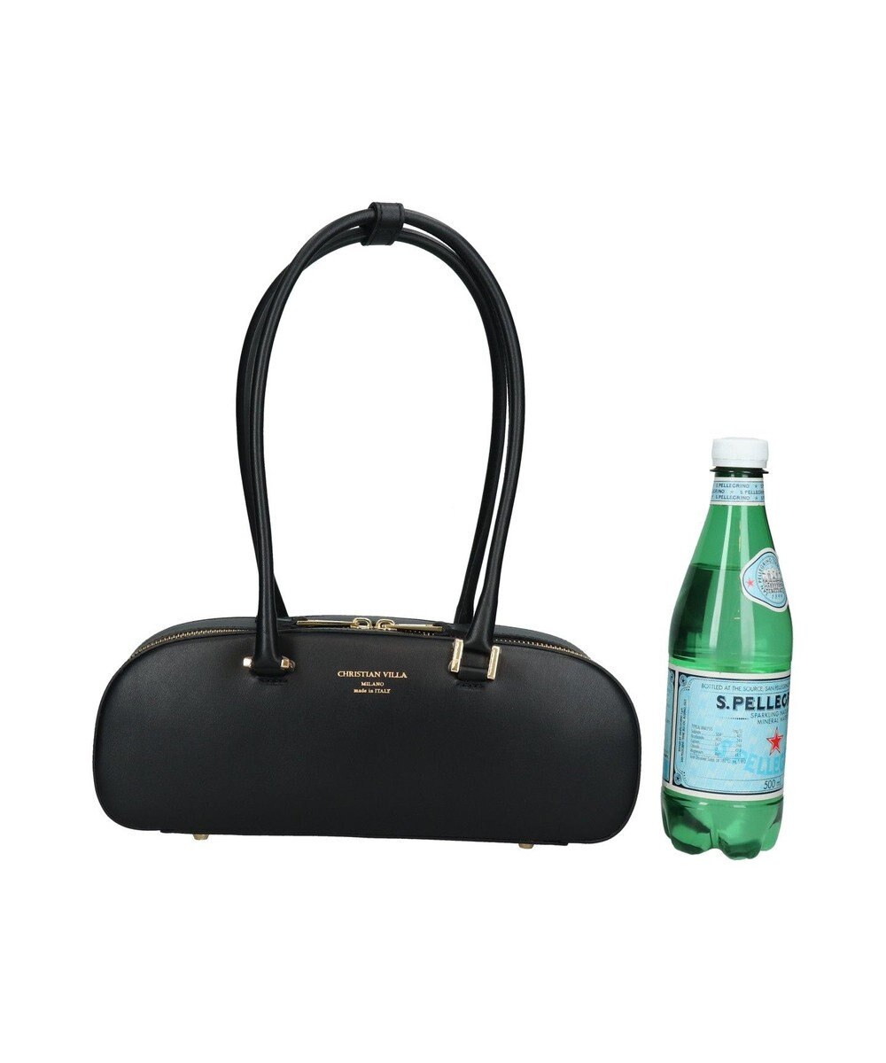 INTER-CHAUSSURES 【CHRISTIAN VILLA】レザーワイドスモールショルダーバッグ 