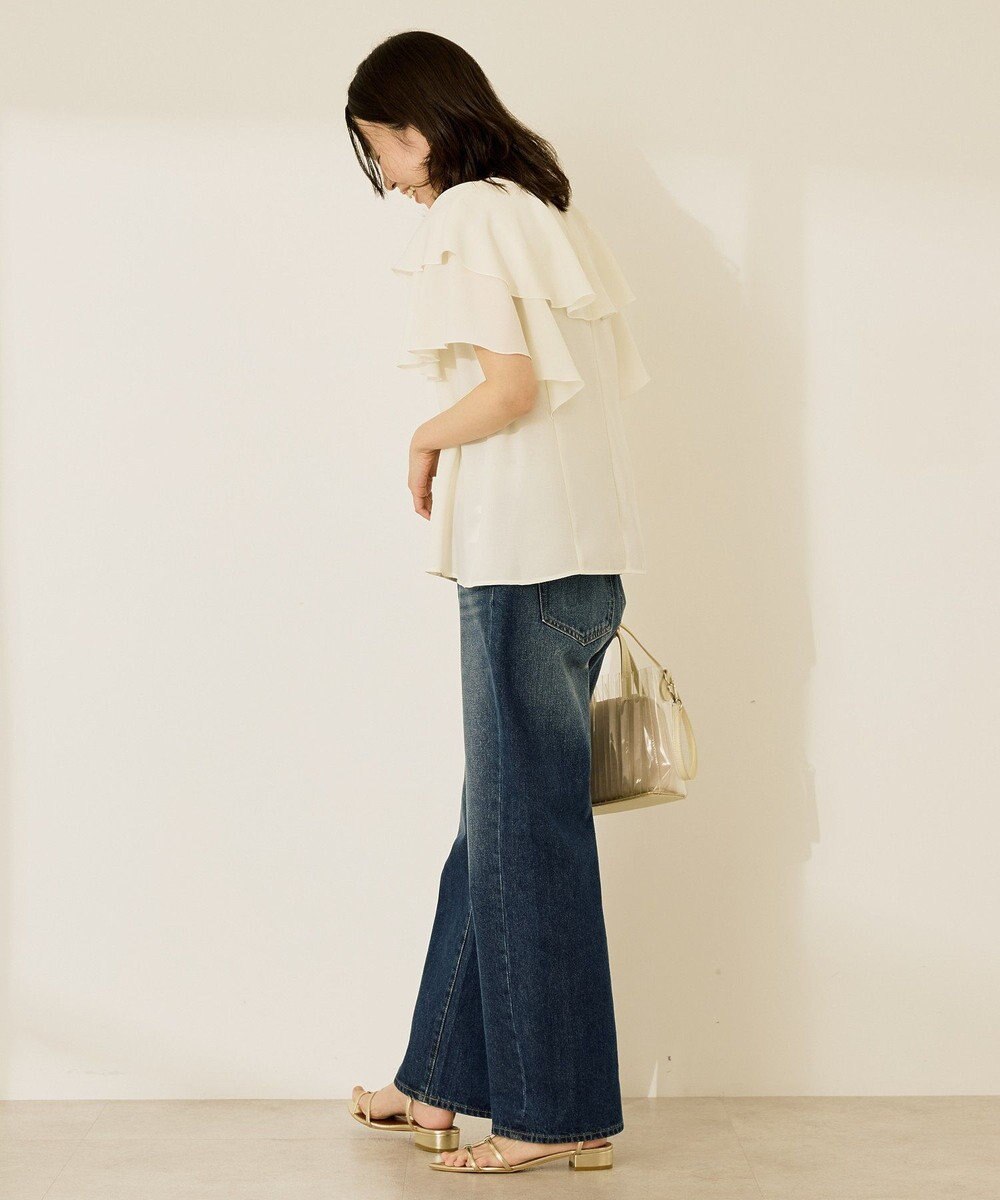 AMERICAN HOLIC イージーケアフリルシャツ 