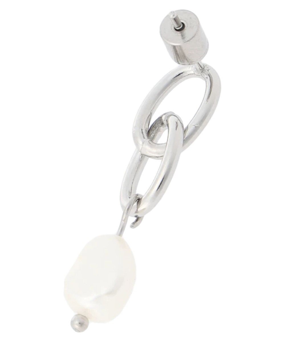 Green Parks ・ＨＡＬＦ　ＴＩＭＥ　サージカルパールチェーンピアス 