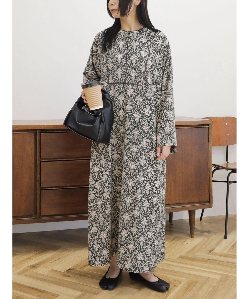 CRAFT STANDARD BOUTIQUE パイピングカフタンワンピース 