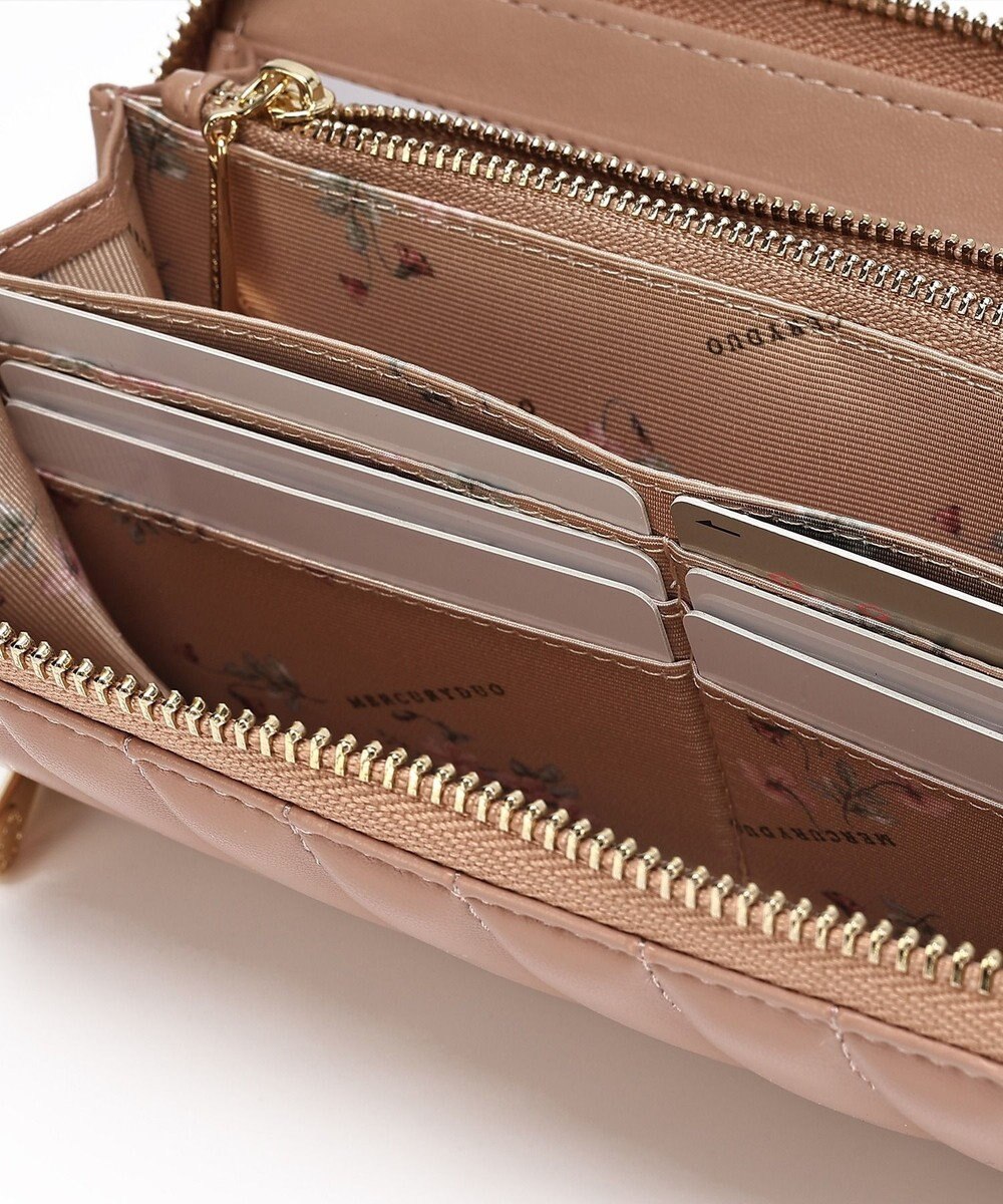 style code 【MERCURYDUO/マーキュリーデュオ】スタッズキルティング　ラウンド長財布 