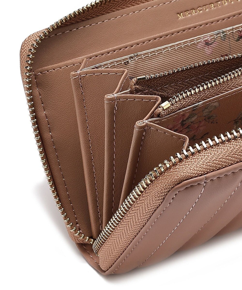 style code 【MERCURYDUO/マーキュリーデュオ】スタッズキルティング　ラウンド長財布 