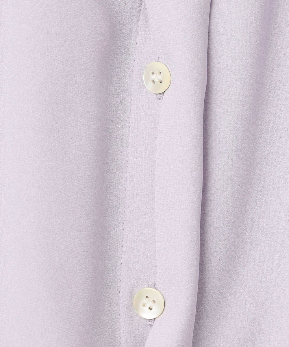 23区 S 【洗える】バックサテンアムンゼン パール釦 ブラウス 