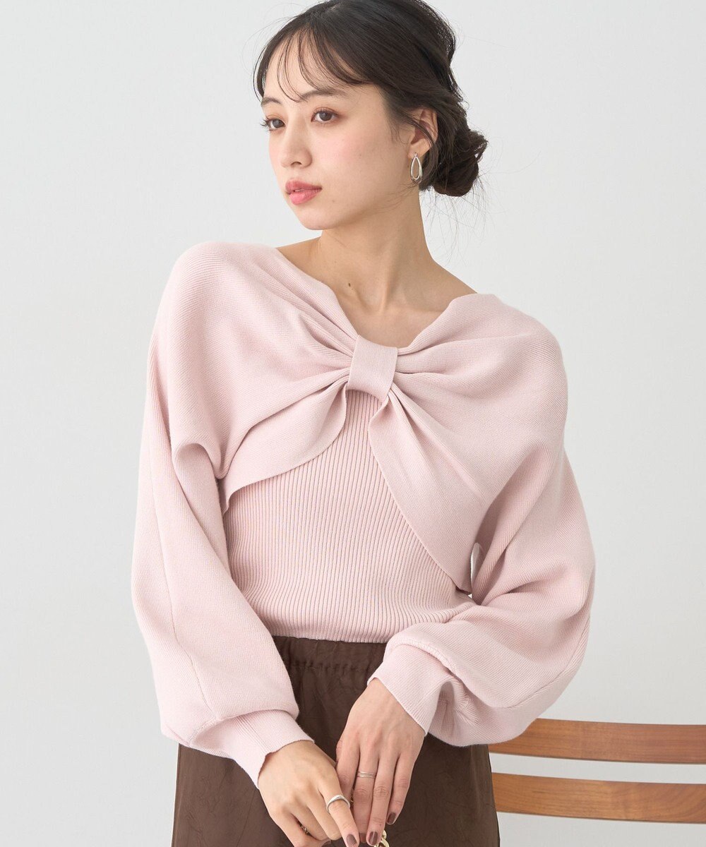 earth music&ecology 【WEB限定】リボンニットアンサンブル 