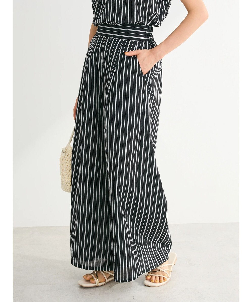 Green Parks ・ＥＬＥＮＣＡＲＥ　ＤＵＥ　ストライプワイドパンツ 