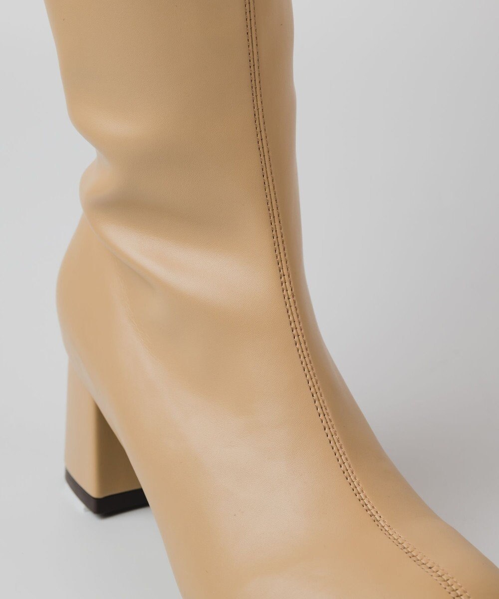 BONTRE 【PRECIEUX JOUET/プレシュウジュエ】オブリークジップロングブーツ 