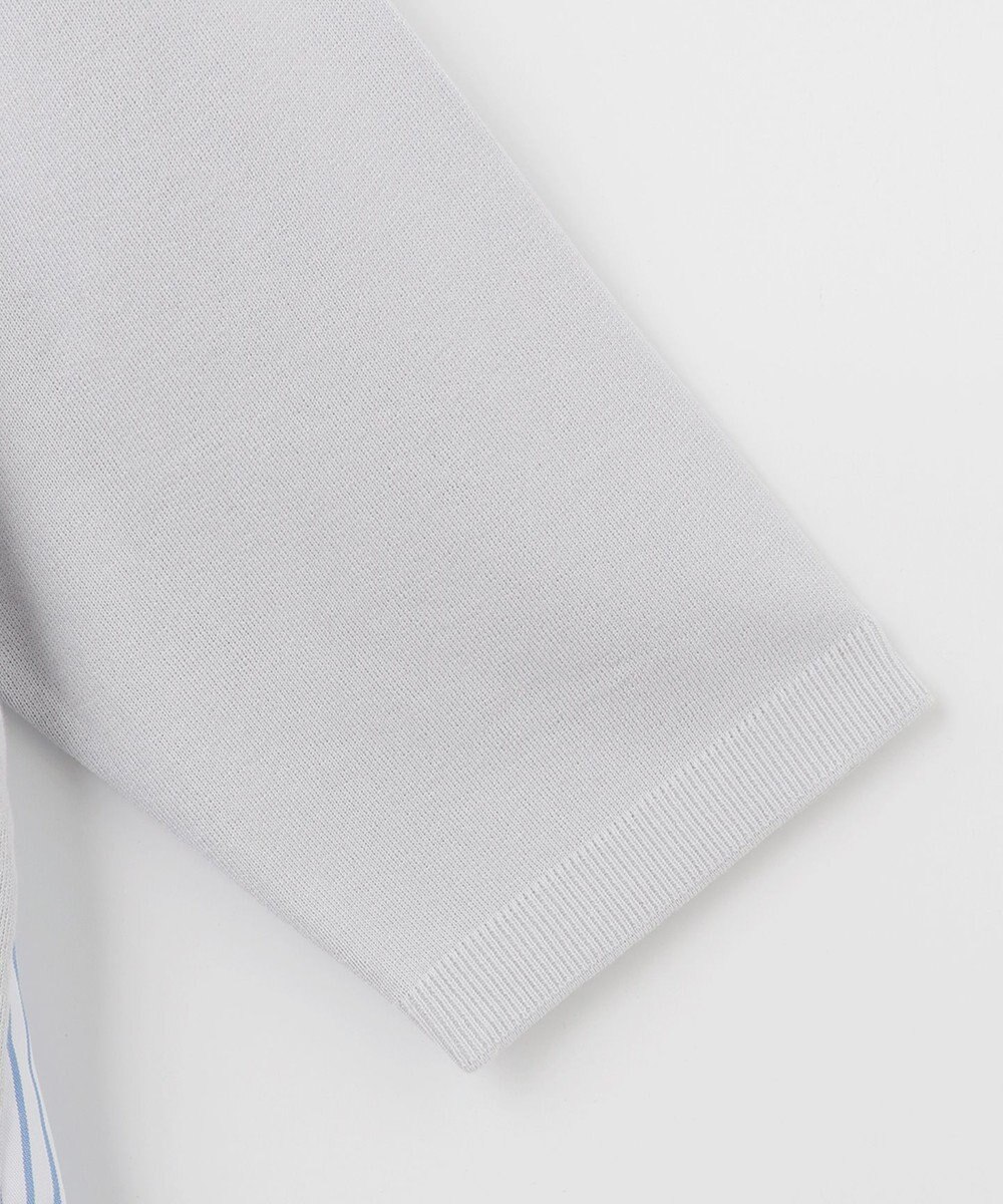 自由区 【洗える】ハイツイストコットンアセテート バックデザイン プルオーバーニット 