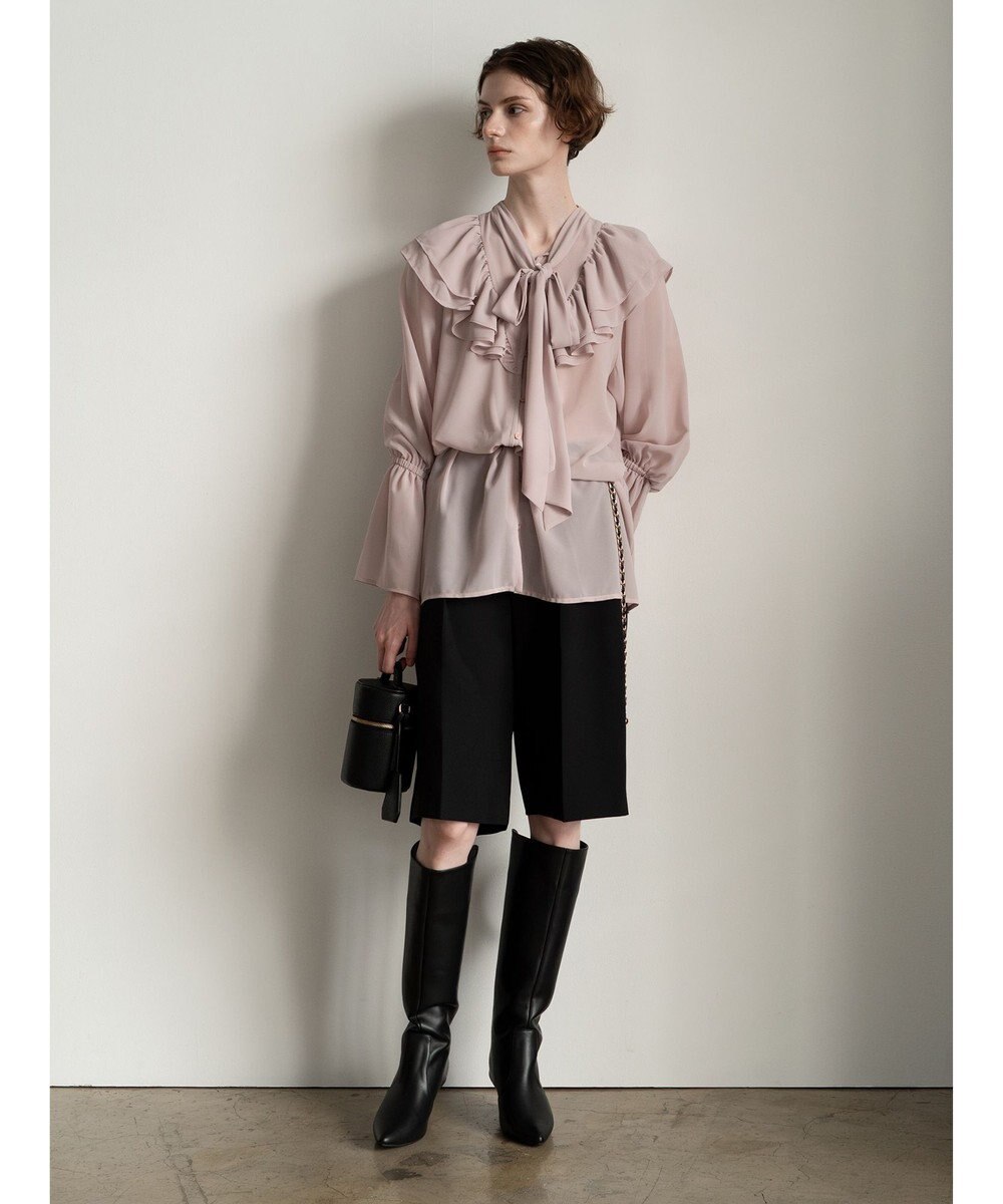 Te chichi ボウタイチュニックフリルブラウス《2025Autumn catalog vol.2 item》 