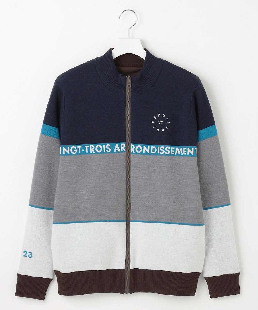 23区GOLF 【MEN】リバーシブルニットブルゾン 