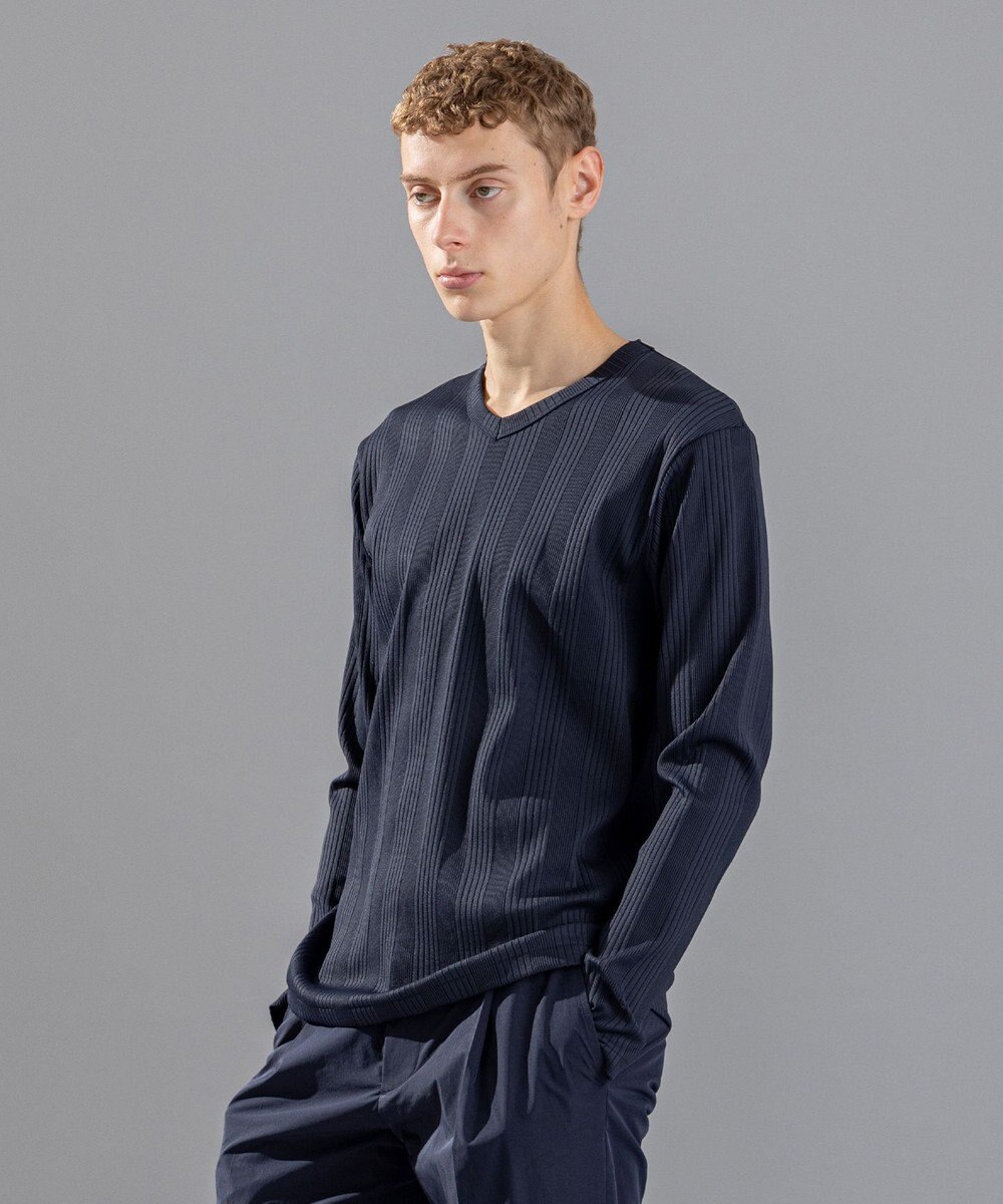 JOSEPH HOMME 【LEON 掲載】テックリブジャージー　Vネックカットソー 