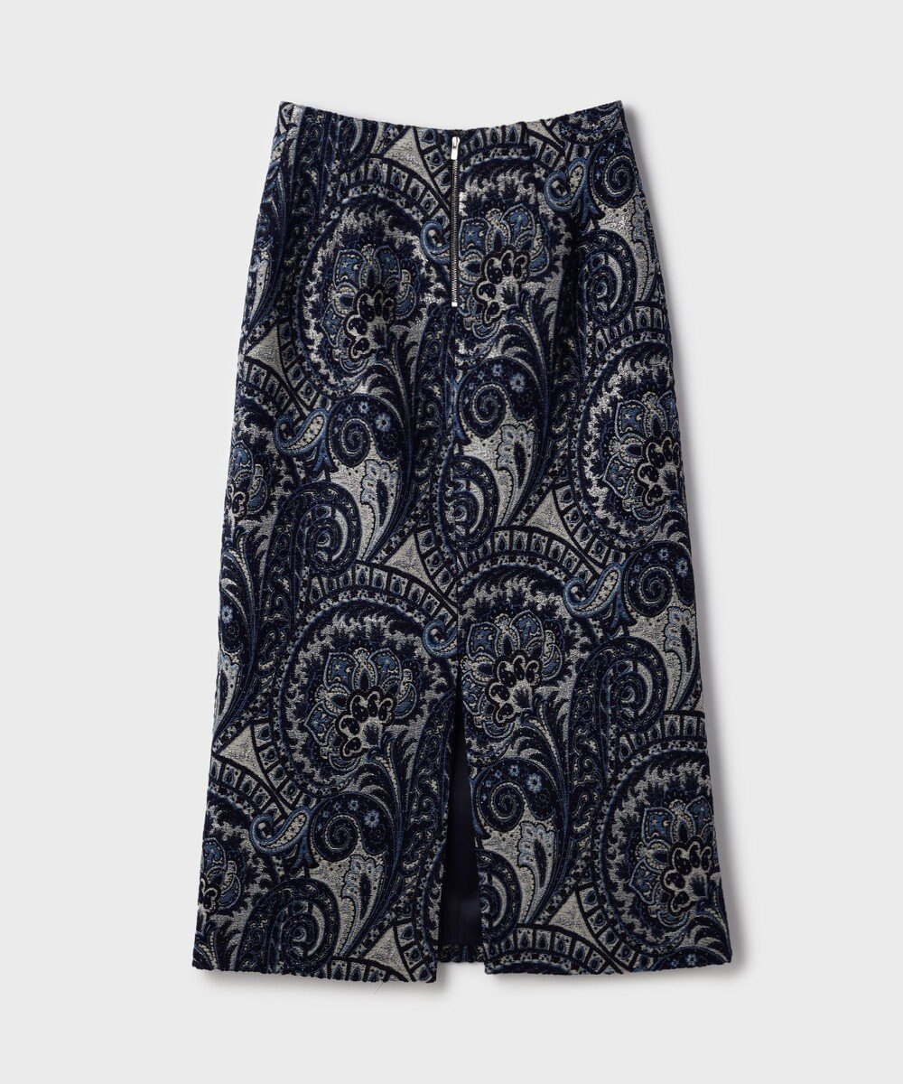 GRACE CONTINENTAL ラメペイズリージャガードスカート 