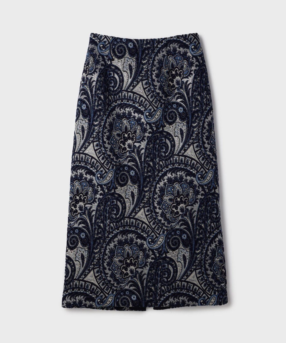 GRACE CONTINENTAL ラメペイズリージャガードスカート 