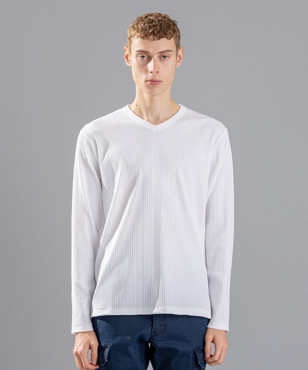 JOSEPH HOMME 【LEON 掲載】テックリブジャージー　Vネックカットソー 