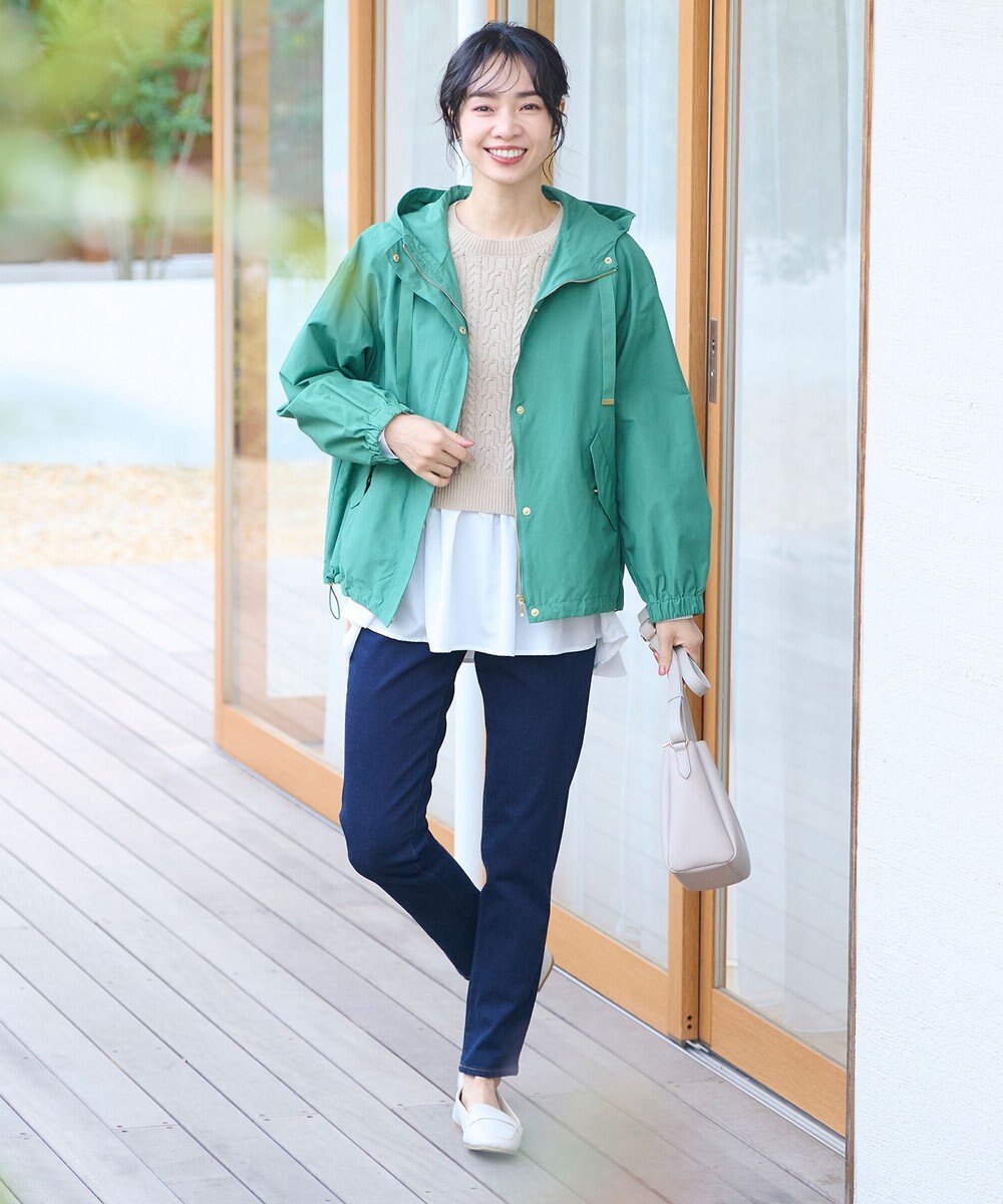 ANY 【洗濯機可・前後差あり】レイヤードブラウスニット 