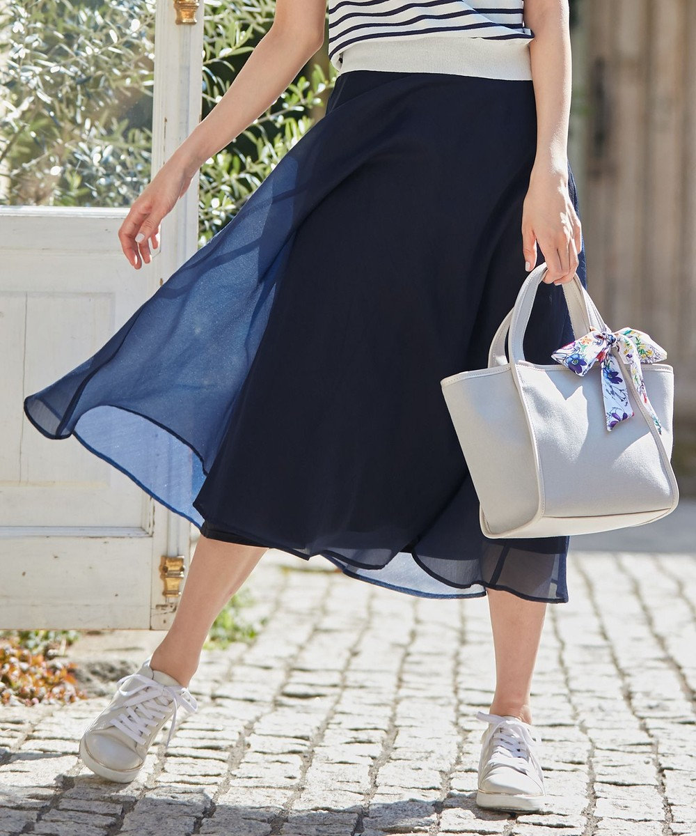 洗える】エアリーシアー スカート any SiS ファッション通販 【公式通販】オンワード・クローゼット