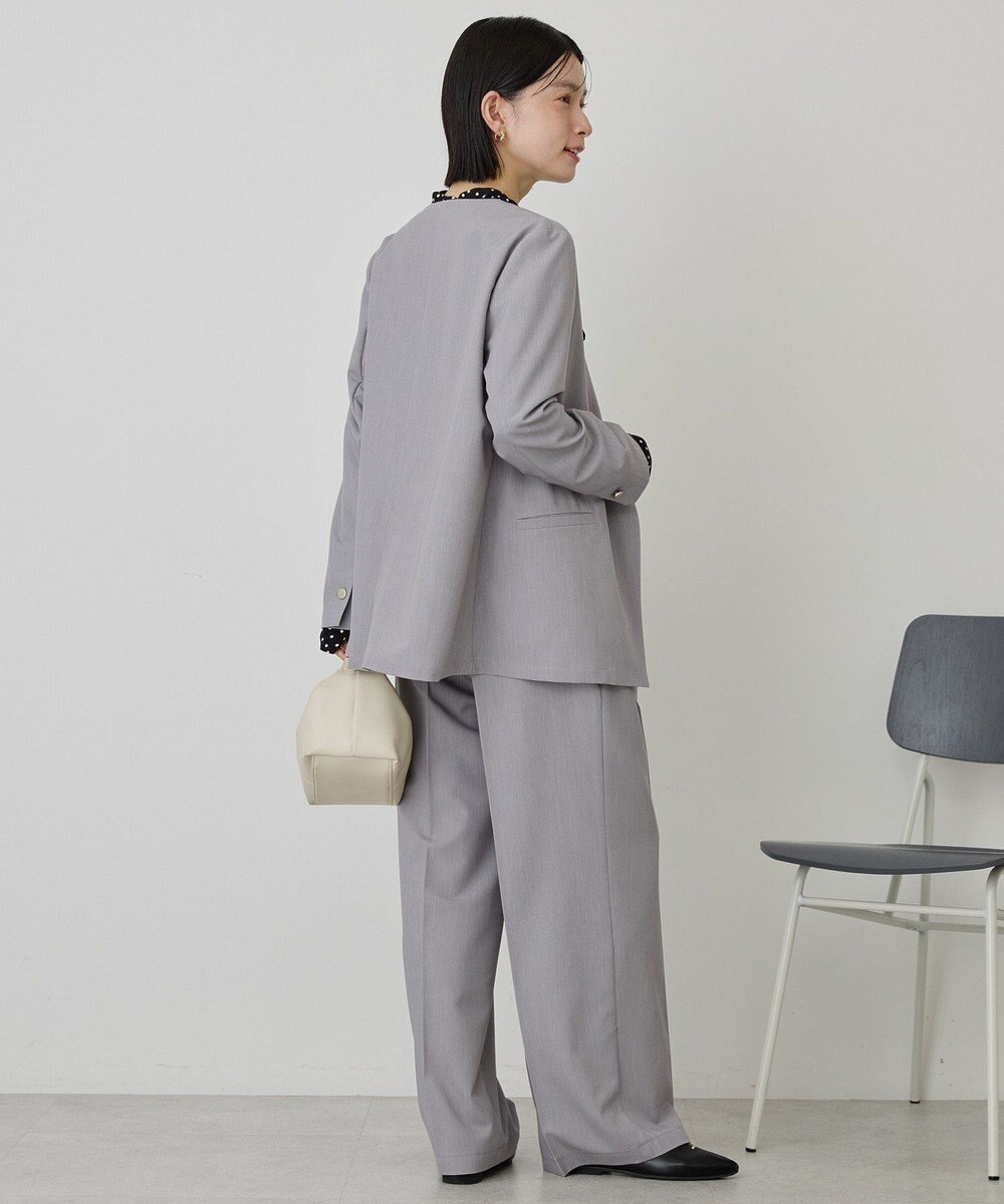 AMERICAN HOLIC 【イージーケア】ノーカラージャケット 