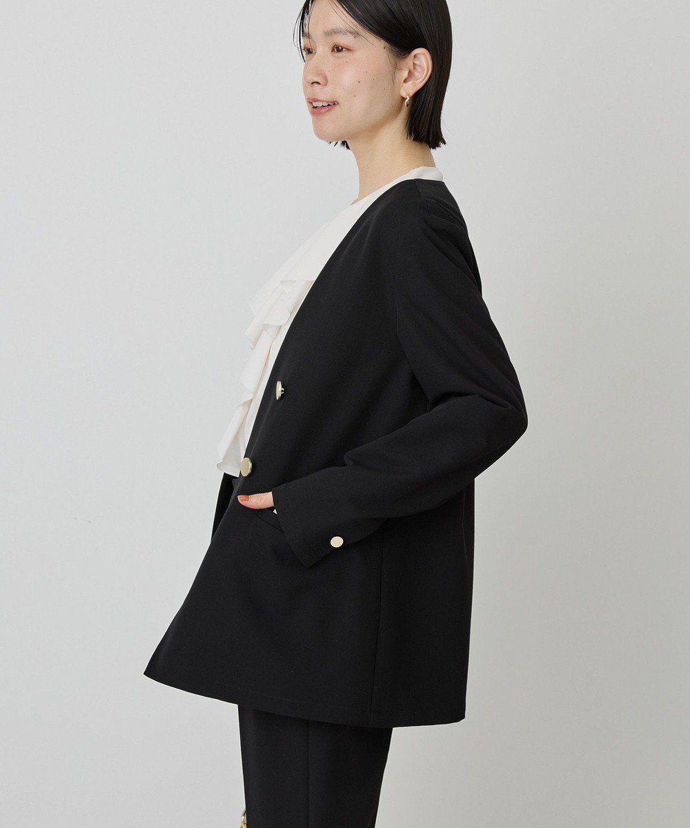 AMERICAN HOLIC 【イージーケア】ノーカラージャケット 