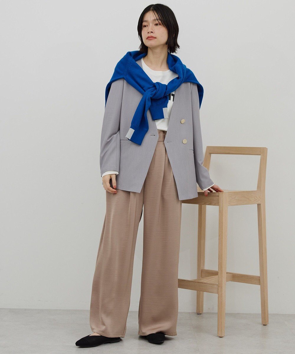 AMERICAN HOLIC 【イージーケア】ノーカラージャケット 