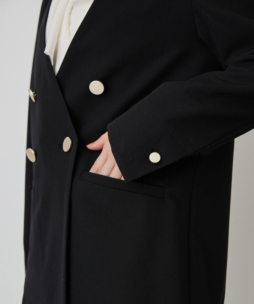 AMERICAN HOLIC 【イージーケア】ノーカラージャケット 