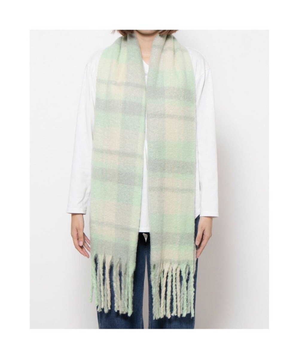 UNBILLION カシュネ cache nez / リサイクルポリペールカラーチェックストール 