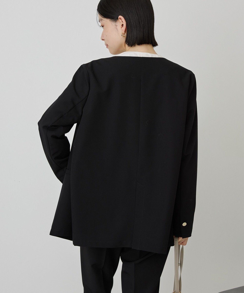 AMERICAN HOLIC 【イージーケア】ノーカラージャケット 