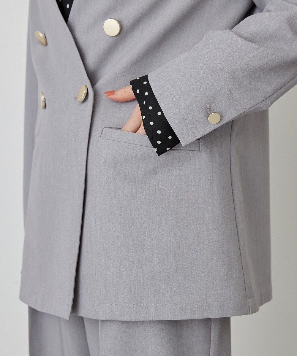 AMERICAN HOLIC 【イージーケア】ノーカラージャケット 