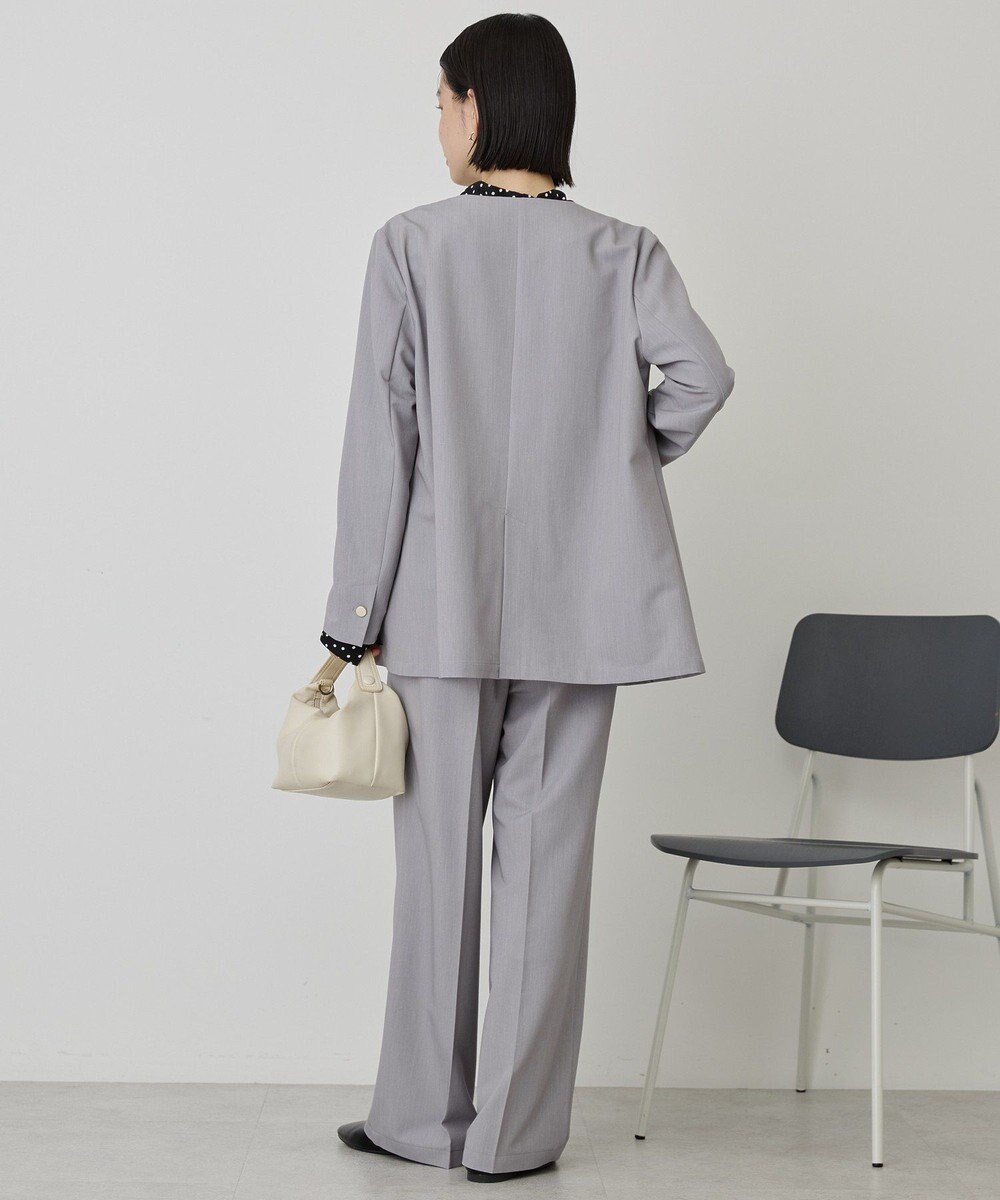 AMERICAN HOLIC 【イージーケア】ノーカラージャケット 