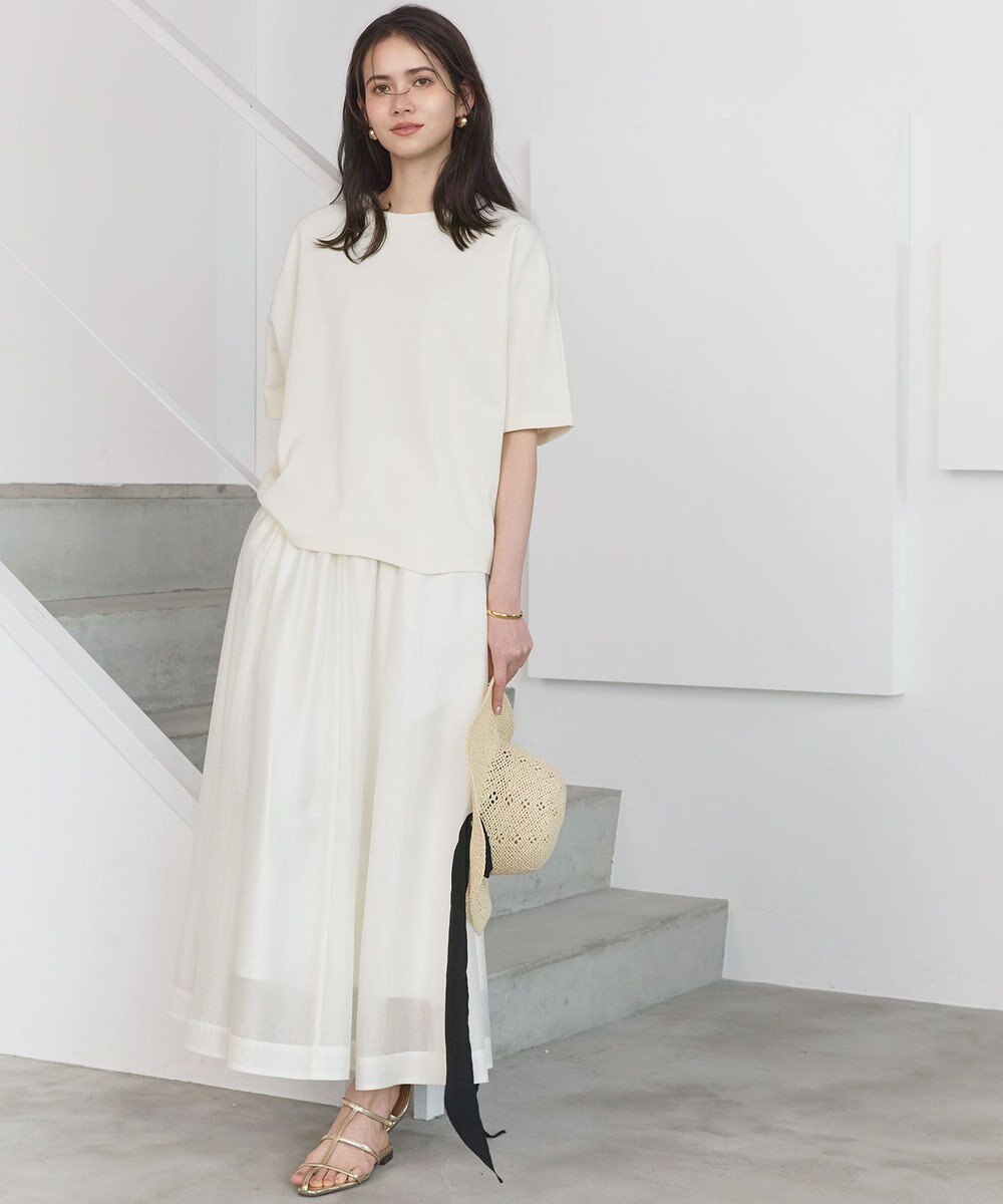 23区 【SLOW/一部店舗限定】ライトダンボール ドルマンスリーブ カットソー 