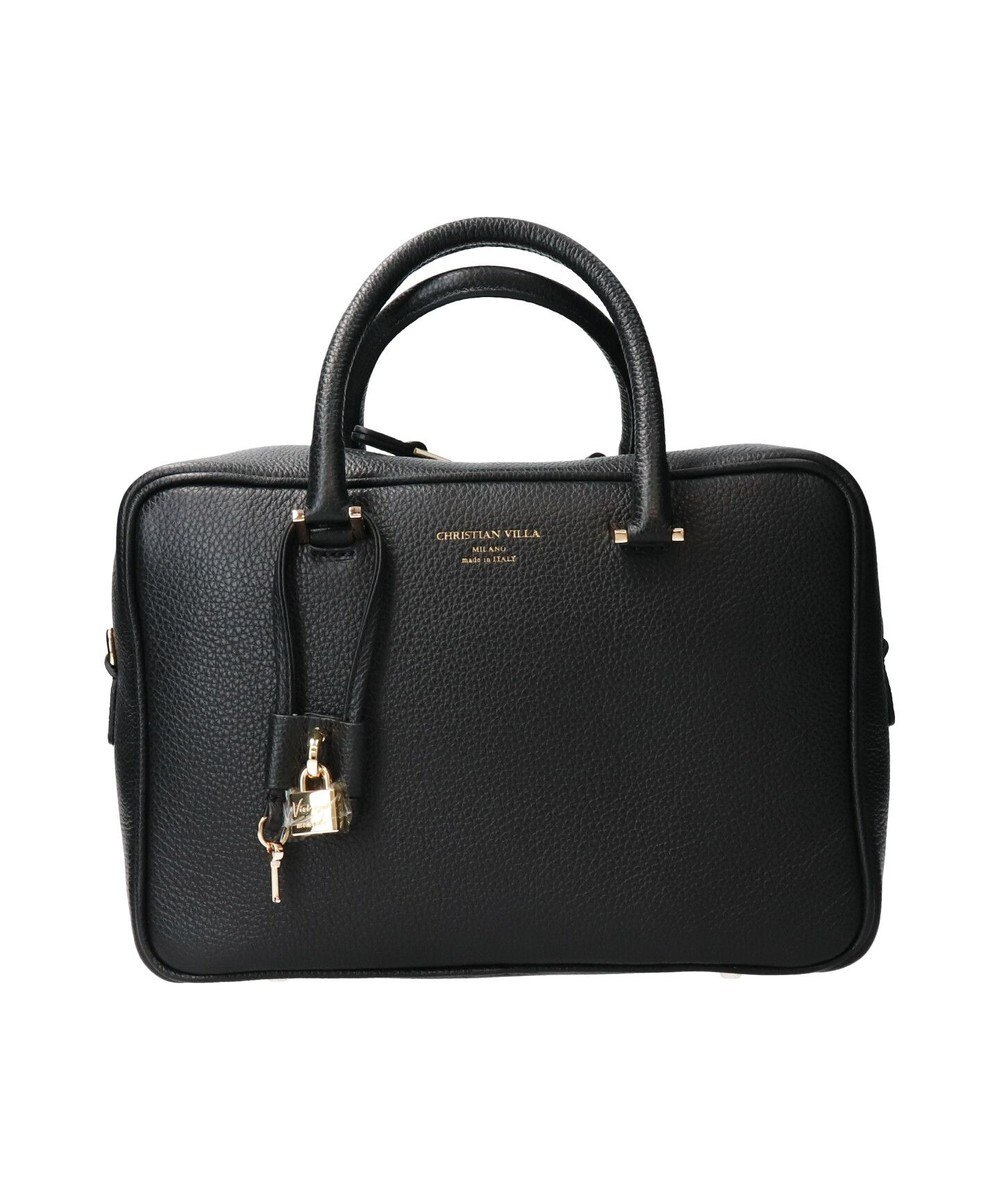 INTER-CHAUSSURES 【CHRISTIAN VILLA】ベーシックレザーハンドバッグ 