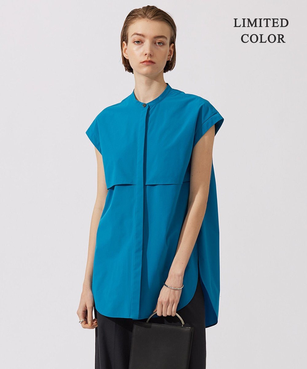 ICB L 【接触冷感・UVカット・撥水・洗える】 プルーフ4WAYタフタ ブラウス 