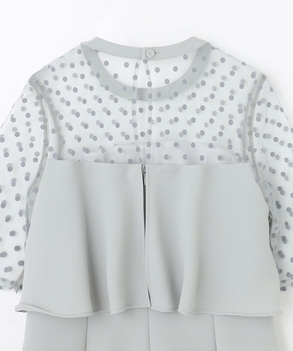 GRACE CONTINENTAL ドットチュールサロペット 