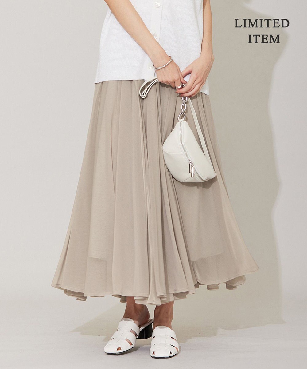 ICB 【WEB限定・洗える】SheerGloss スカート 