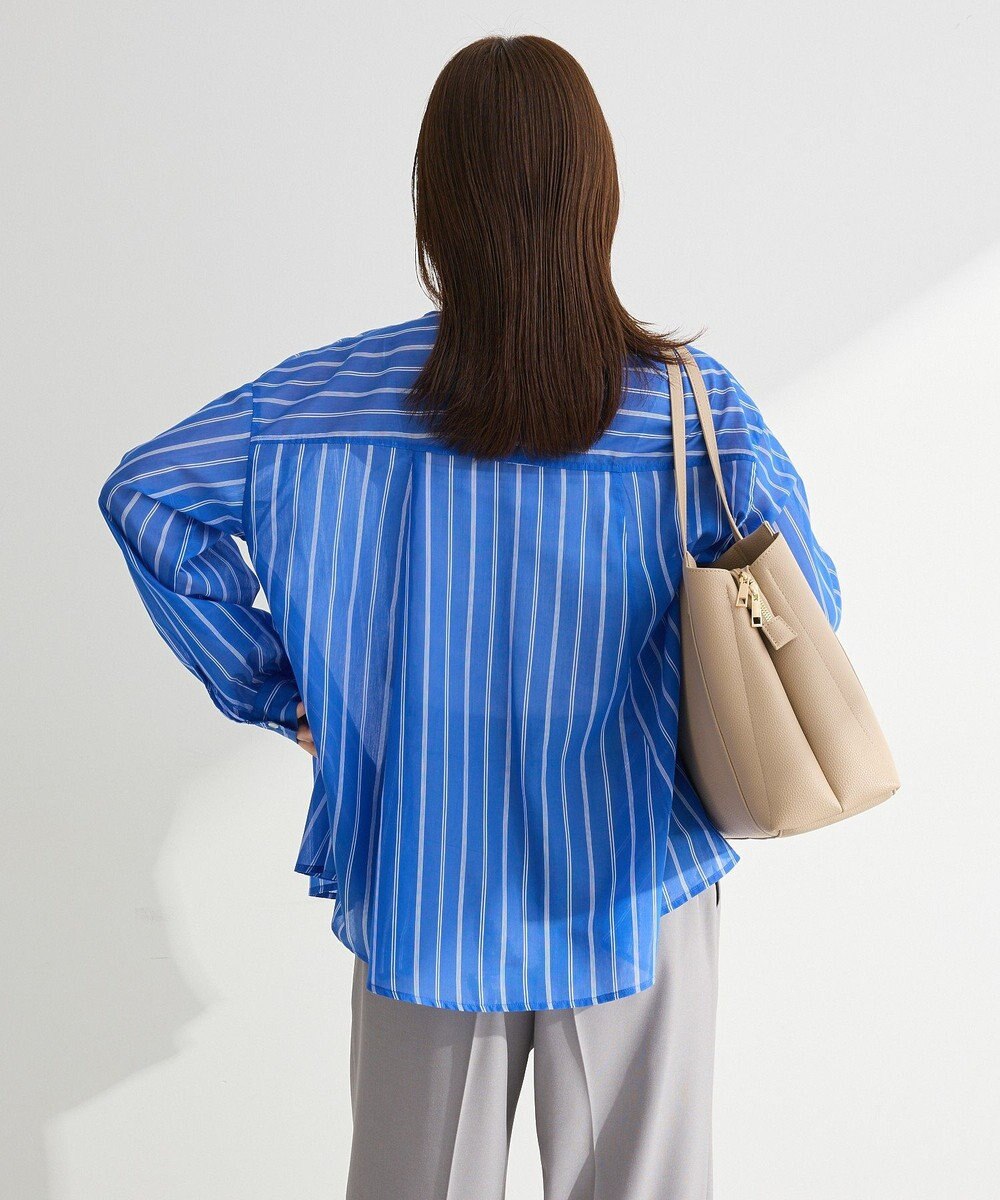 Green Parks フレアラインスキッパーブラウス 