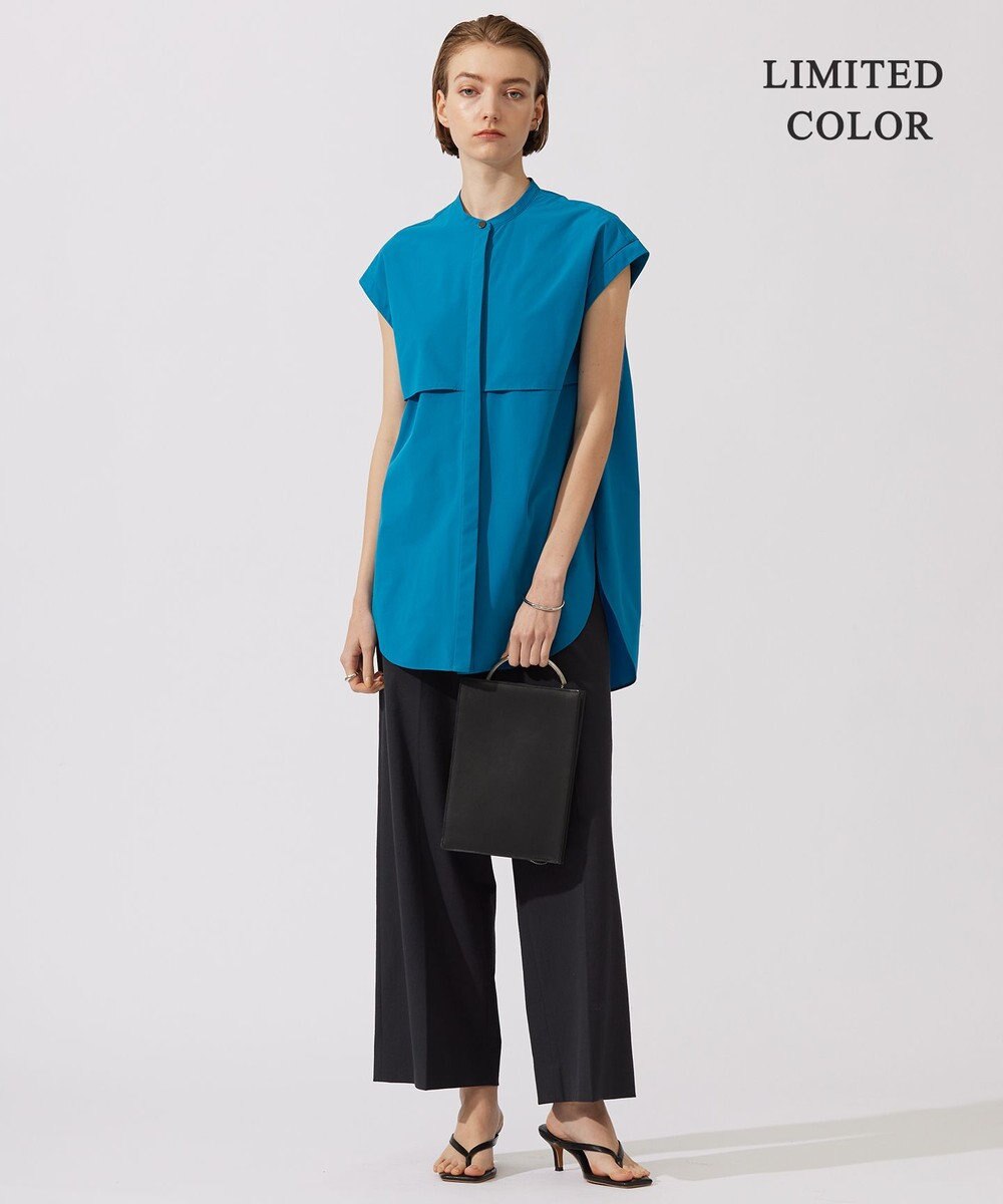 ICB L 【接触冷感・UVカット・撥水・洗える】 プルーフ4WAYタフタ ブラウス 