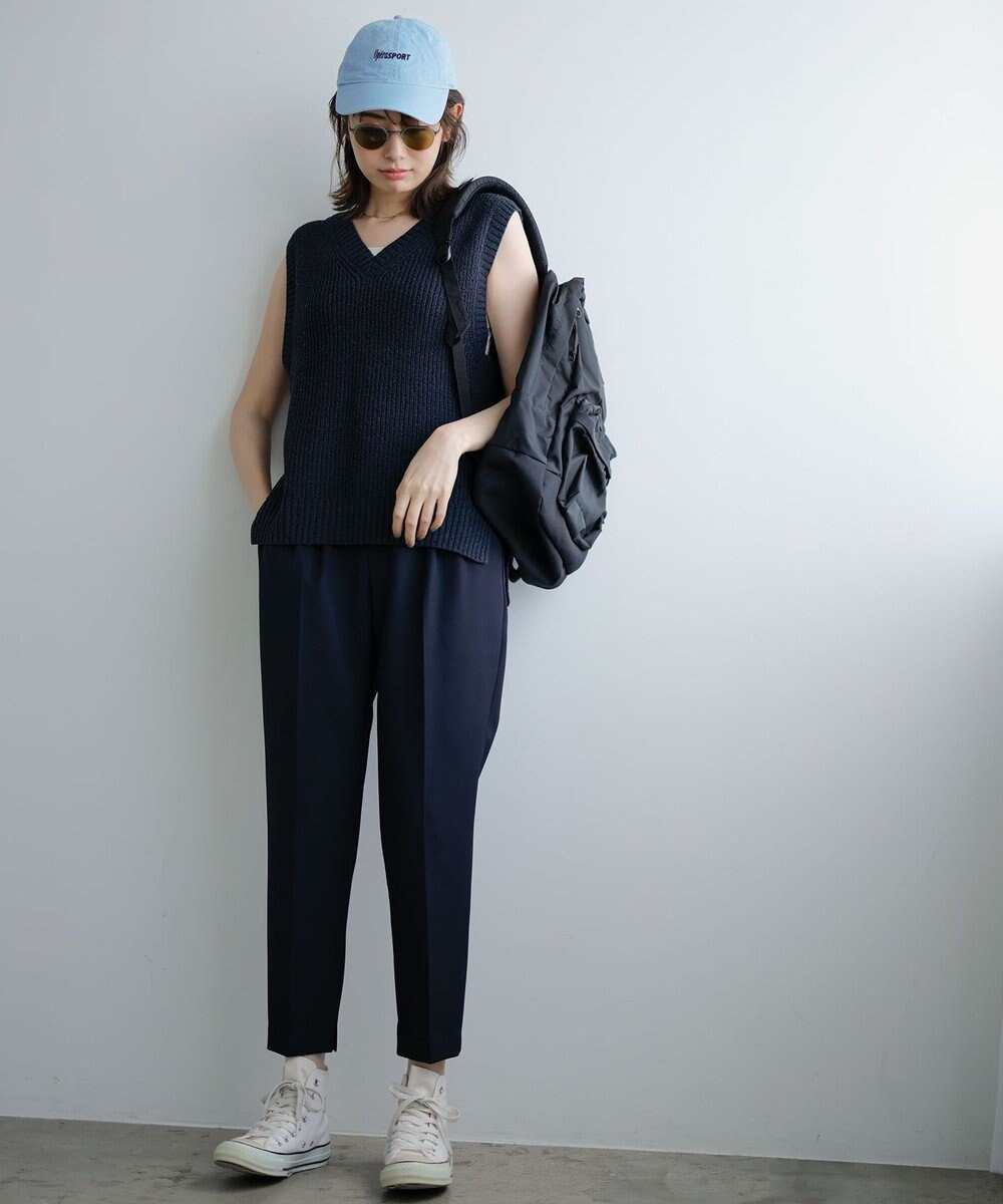 ANY Vネックラメニットベスト 