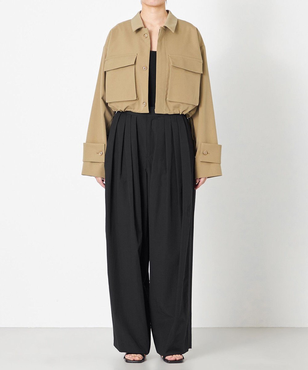 NAVE 【Nave・セットアップ可/洗える/撥水】スパンツイル ショートジャケット 