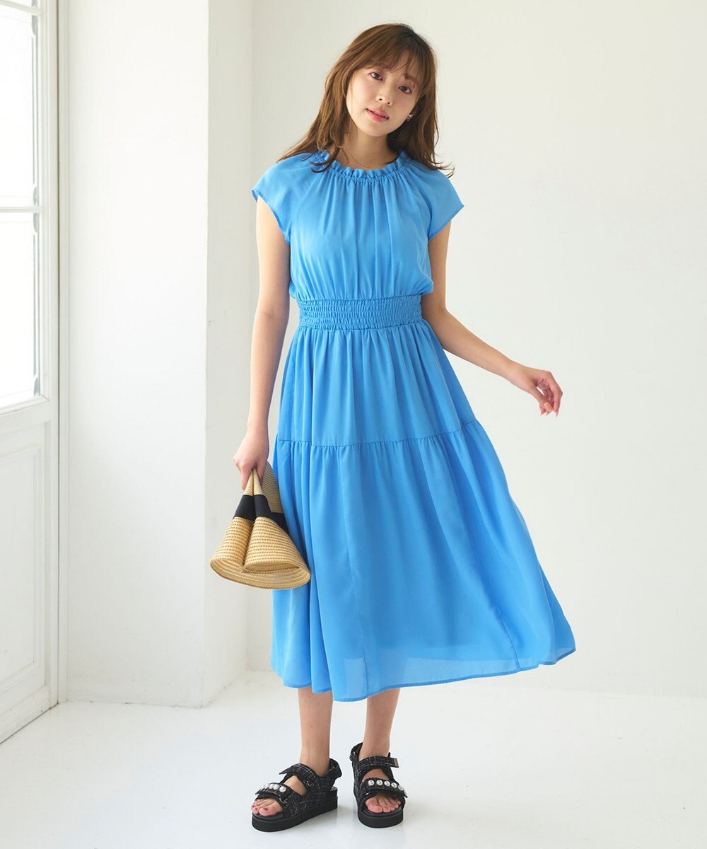 Feroux ウエストシャーリングティアード ワンピース 