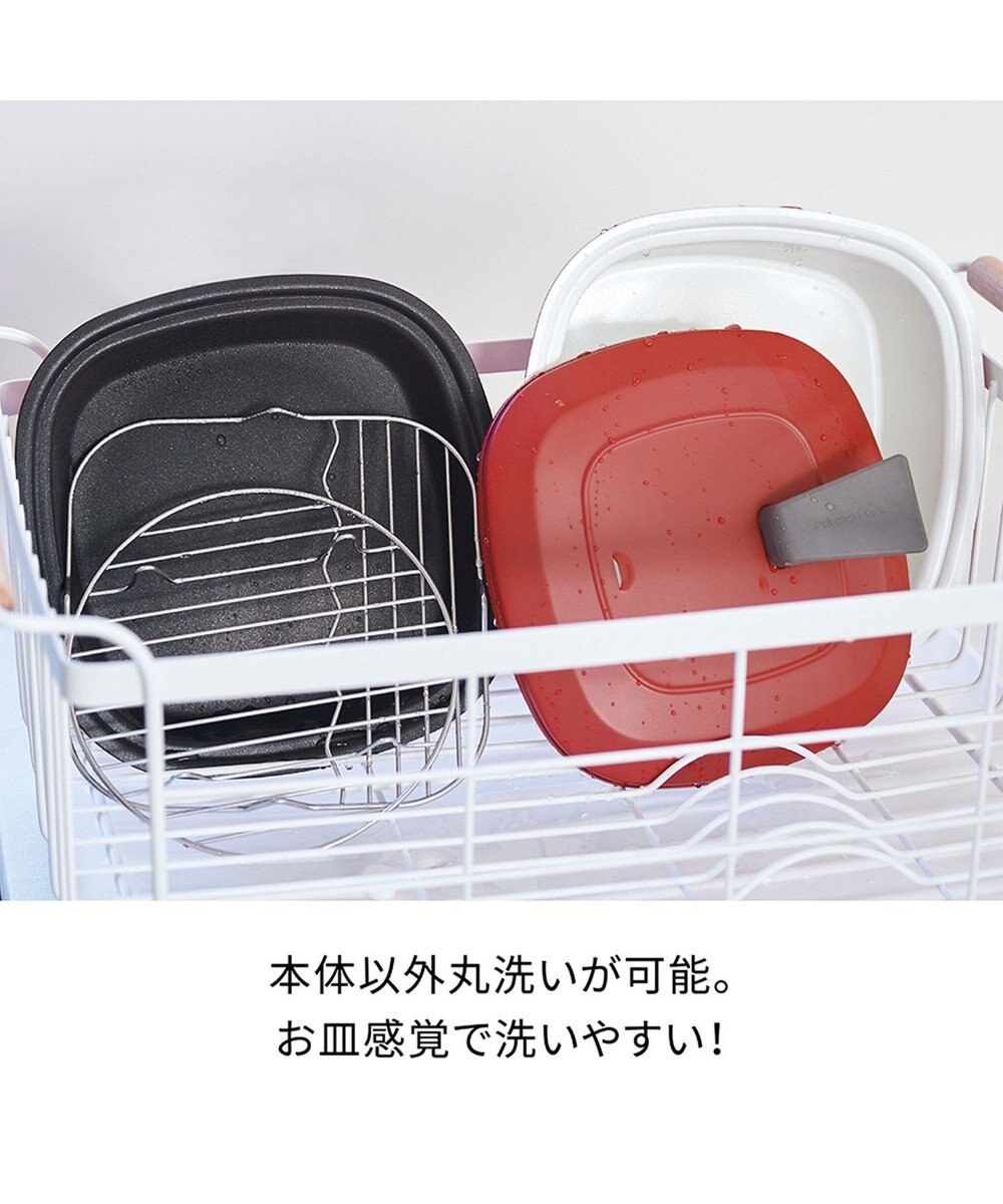 YAMATO テーブル＆キッチン 【レコルト】ポットデュオキャレ  レッド  RPD-4(R) 