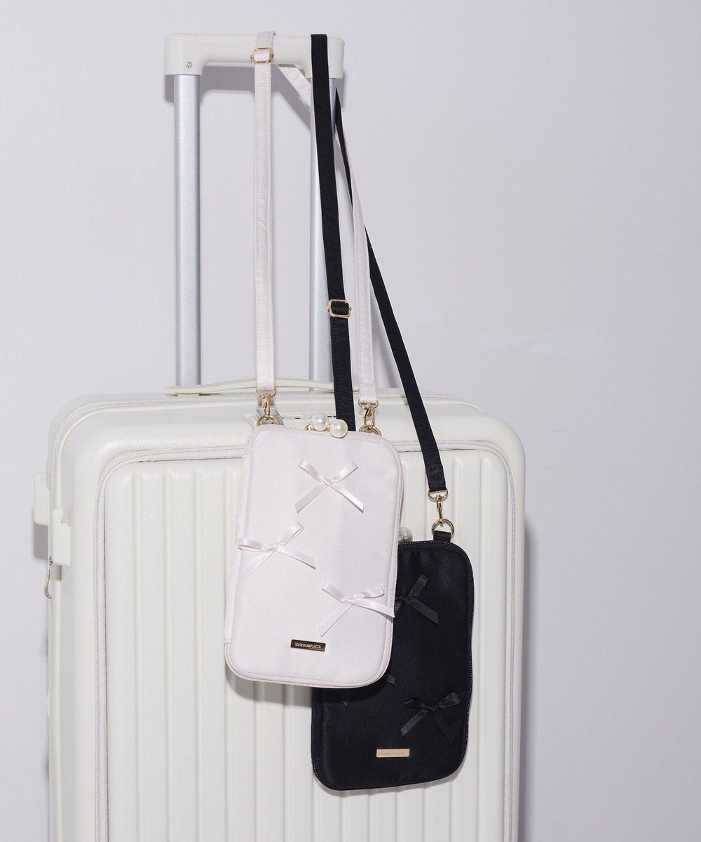 Maison de FLEUR リボン付きマルチショルダーバッグ 