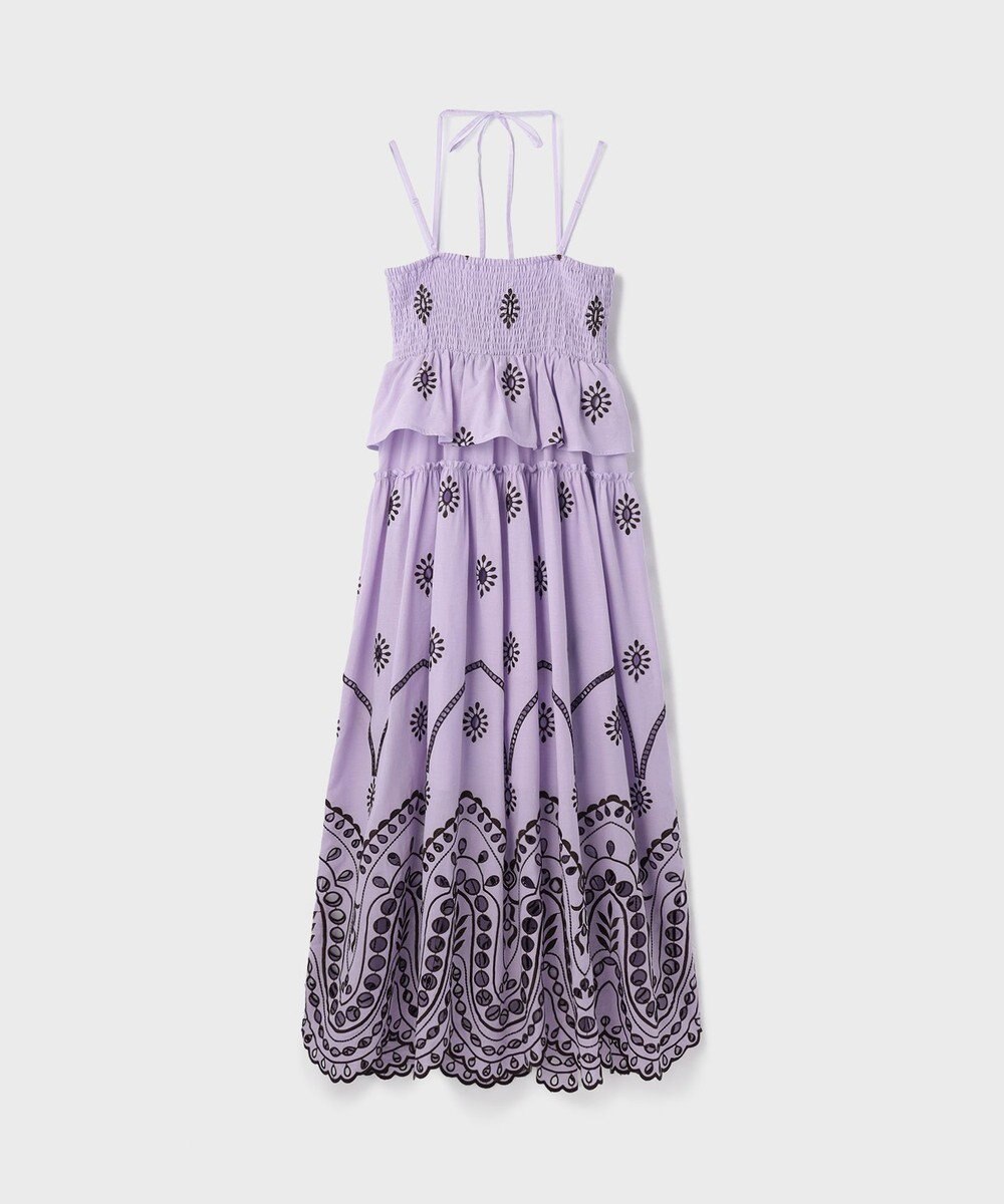 GRACE CONTINENTAL カットワークマキシドレス 