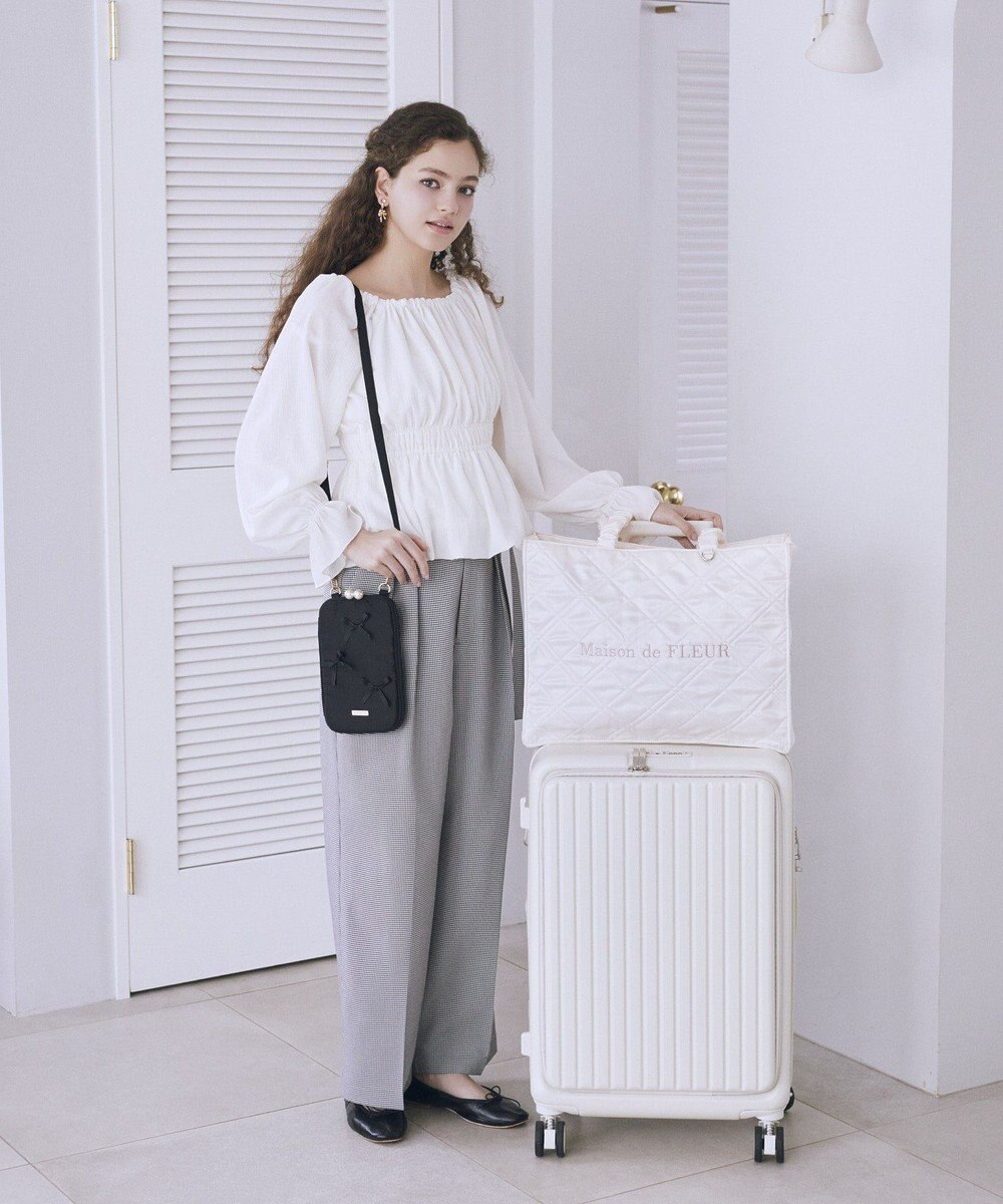 Maison de FLEUR リボン付きマルチショルダーバッグ 